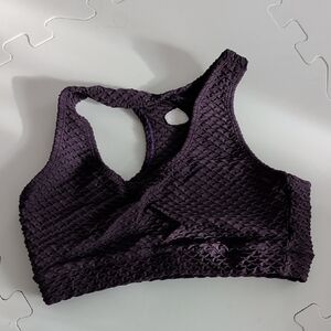 Booty By Brabants Purple Croco Sports Bra